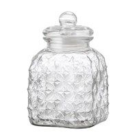 Bloomingville - Glasburk med lock (H 25,5 cm)