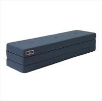 by KlipKlap - KK 3-lags vikbar madrass (180 cm) - mörkblå med svarta knappar 