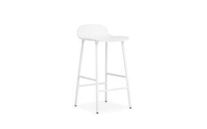 Normann Copenhagen - Form barstol 65 cm - vit/vitt stål