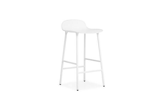 Normann Copenhagen - Form barstol 65 cm - vit/vitt stål