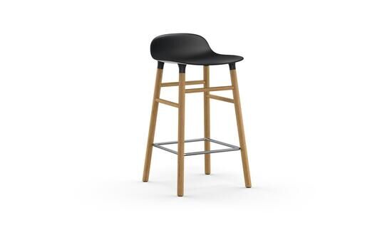 Normann Copenhagen - Form barstol 65 cm - svart/ek