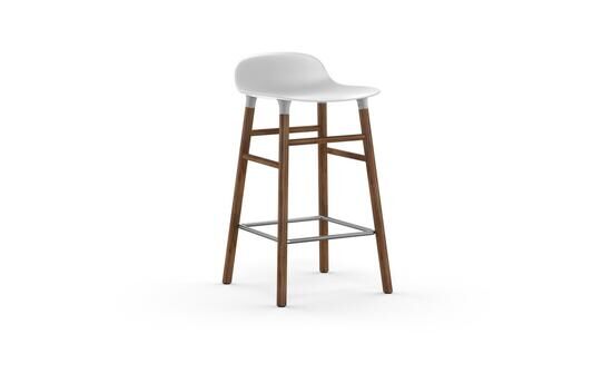 Normann Copenhagen - Form barstol 65 cm - vit/valnöt