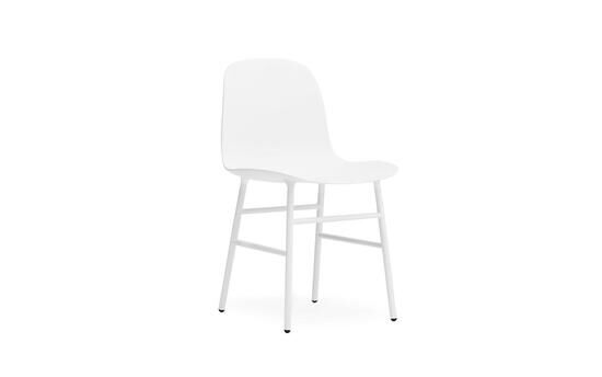 Normann Copenhagen - Form stol - vit/vitlackerat stål
