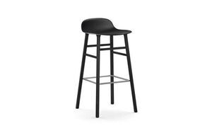 Normann Copenhagen - Form barstol 65 cm - svart/svartbetsad ek