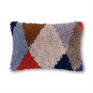 ferm LIVING - Grain Jacquard kökshandduk - vinröd